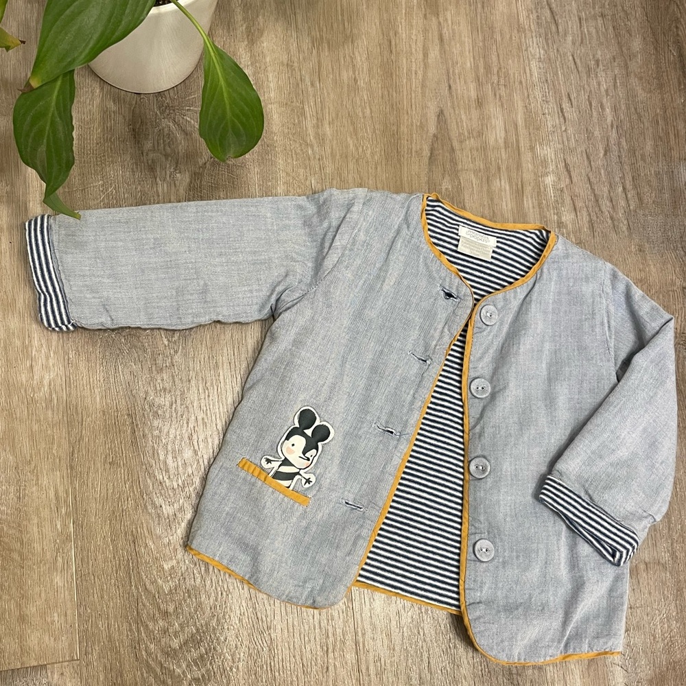 Mamas & Papas lined jacket with mouse playtime